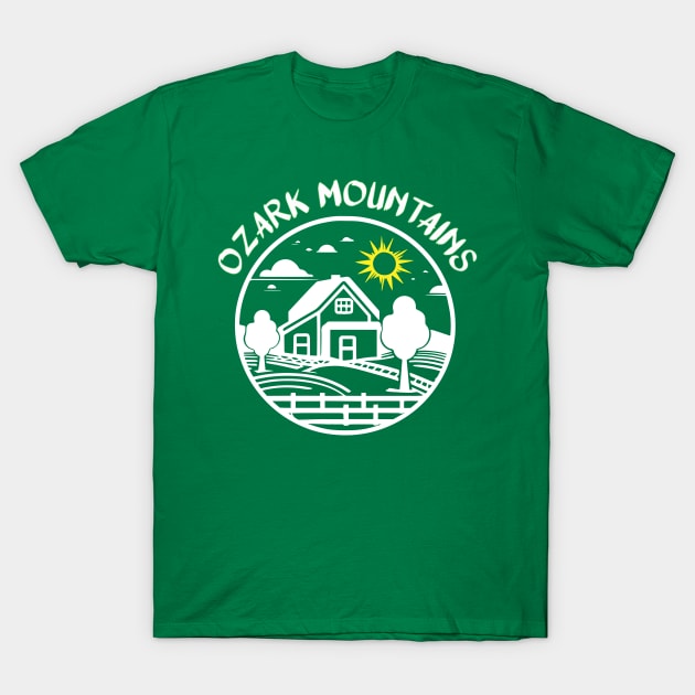 Ozark Mountains T-Shirt by Surfer Dave Designs